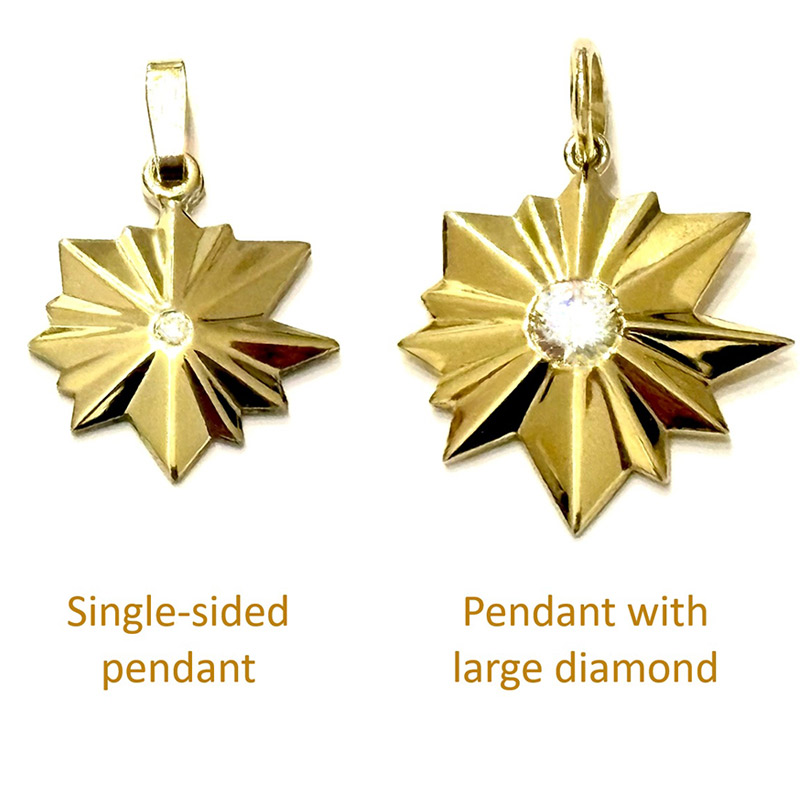 Pendant with Large Diamond - Image 2